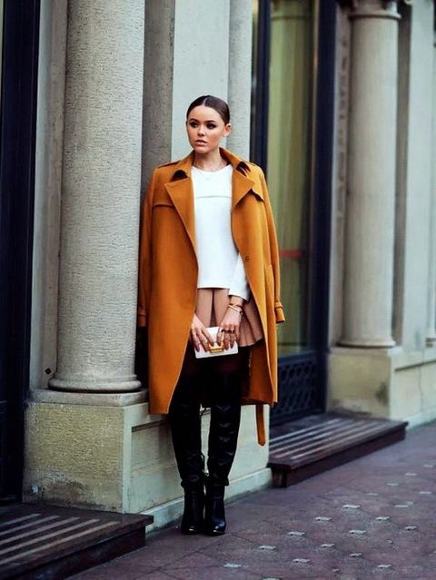 駝色已out！焦糖色大衣才夠?yàn)t灑